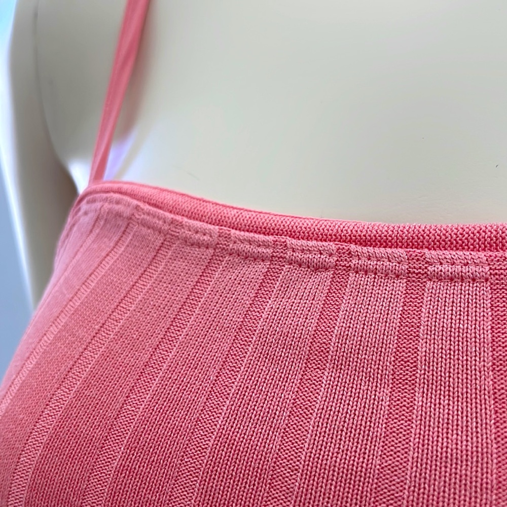 NEW • Pink Rib Knit Bodysuit - Picture 6 of 14